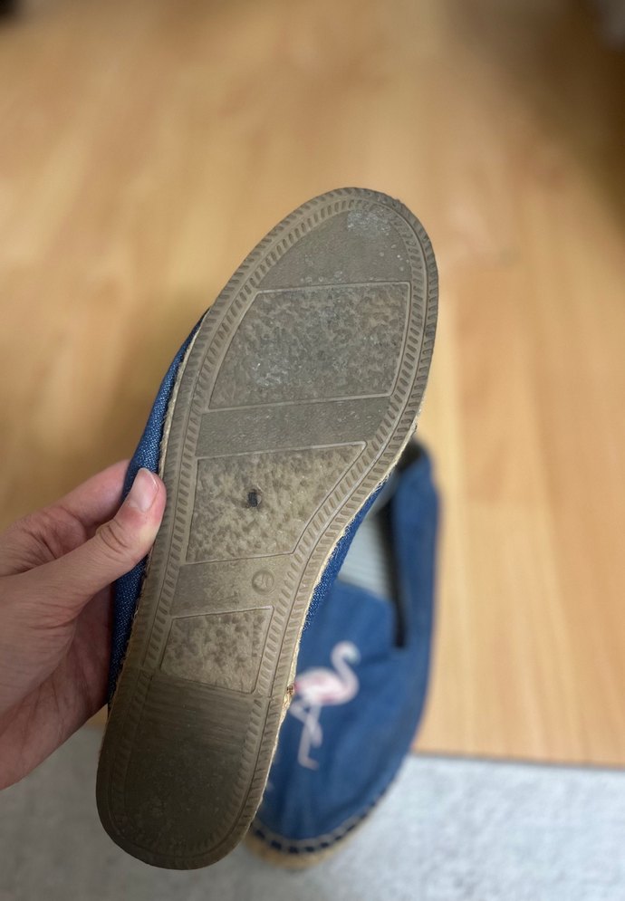 Nakışlı Mavi Denim Kadın Espadril - Görsel 3