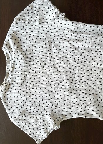 Puantiyeli Kısa Kollu Tişört - Görsel 2