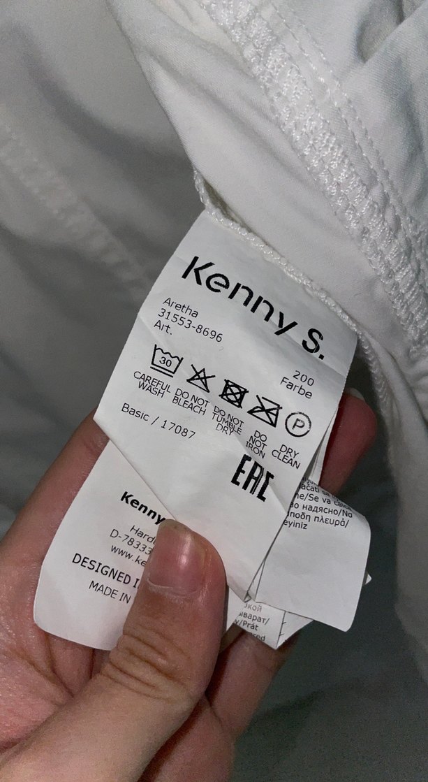 Düğmeli Beyaz Kadın Ceket - Görsel 4