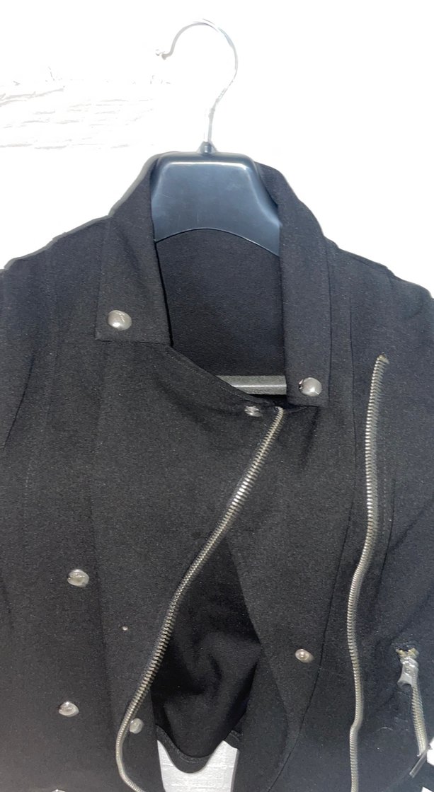 Kadın Siyah  Biker Ceket - Görsel 4