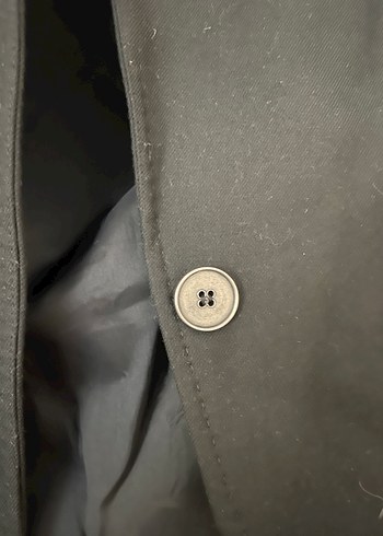 Deri Kollu Siyah Kadın Blazer Ceket - Görsel 3