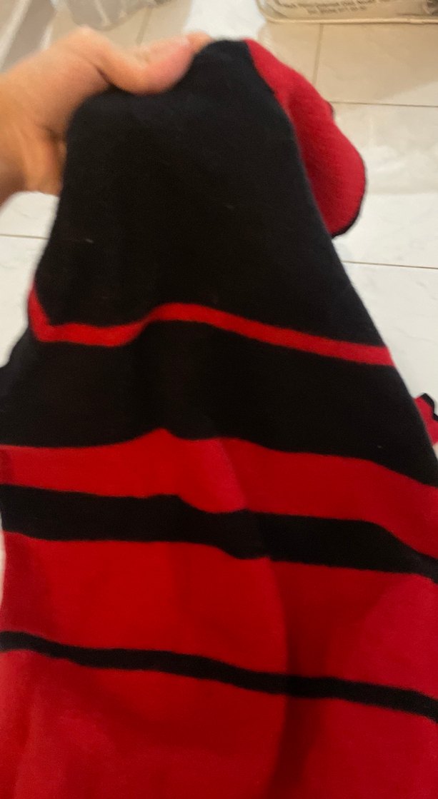 Kırmızı Boğazlı Triko yün Kazak - Görsel 3