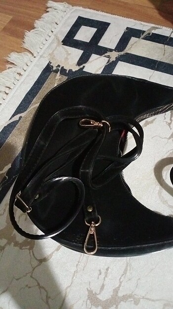 Siyah kadife canta - Görsel 6