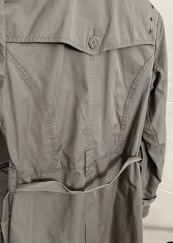 Yeşil Düğmeli Midi Trençkot - Görsel 5