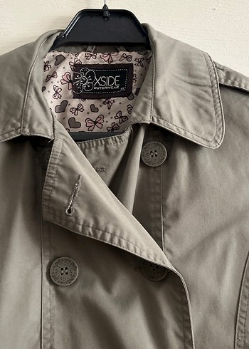 Yeşil Düğmeli Midi Trençkot - Görsel 4