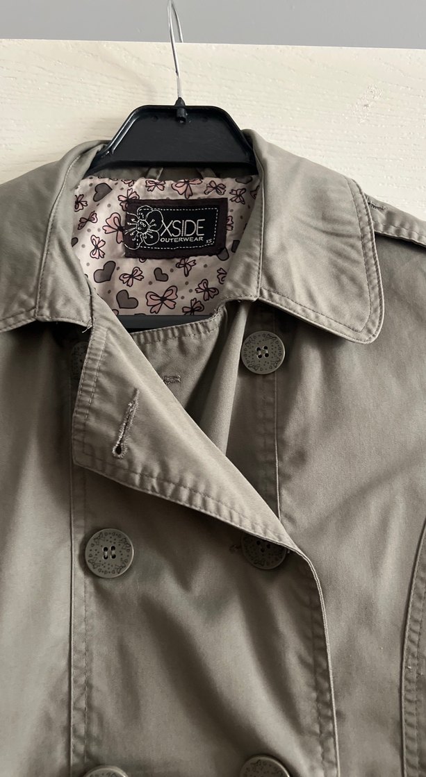 Yeşil Düğmeli Midi Trençkot - Görsel 4