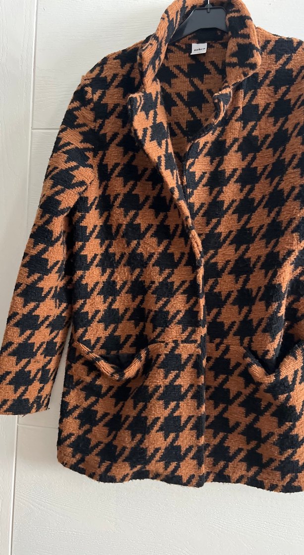 Düğmeli Kahverengi Midi Kadın Kaban - Görsel 2