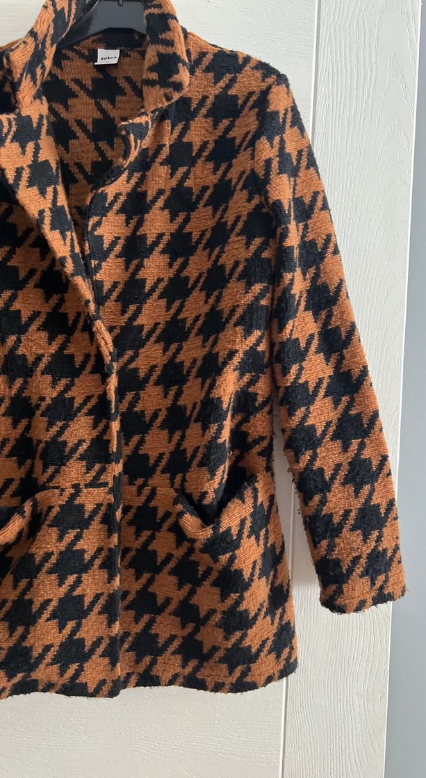 Düğmeli Kahverengi Midi Kadın Kaban - Görsel 3