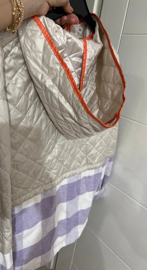 Kapüşonlu Düğmeli Gri Kadın Ceket - Görsel 5