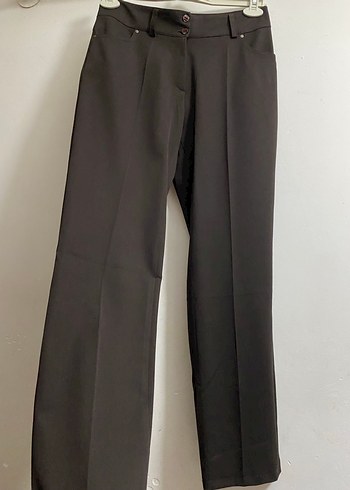 Zara Kahverengi cepli Kumaş Pantolon