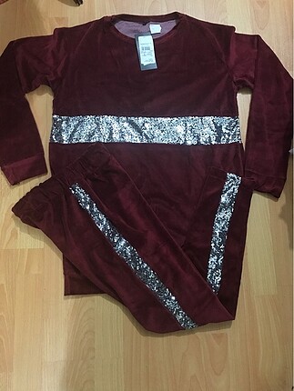 Bordo ve kacivert kadife ikili Takım #Yeni etiketli