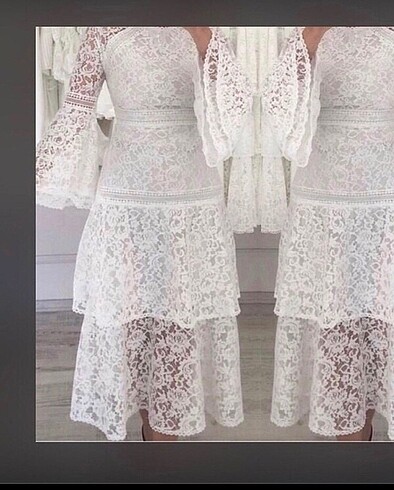 Beyaz valonlu güpürlü elbise#Nikahlık#Gelinlik#Yeni