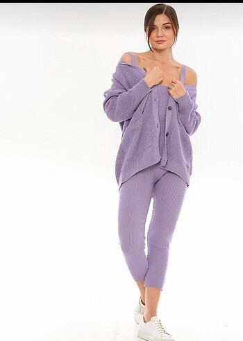 universal Beden mor Renk Teora fashion tulum hırka ikili şahane takım#Yeni etiketli