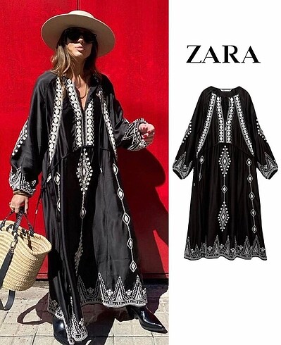 Sobe zara model şahane etnik elbise#Yeni etiketli