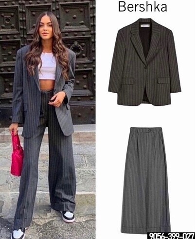 Bershka model ikili blazwr takım#Yemi etiketli