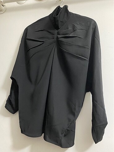 38 Beden siyah Renk Zara model fularlı drpeli bkuz#
