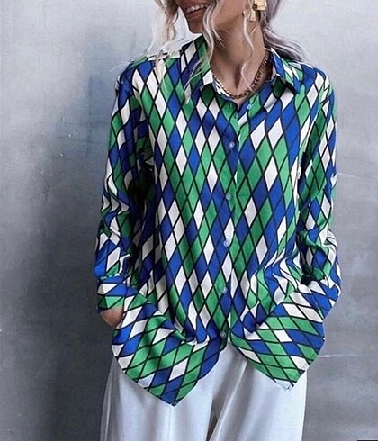 42 Beden çeşitli Renk Zara model desenli pamuklu şahane gömlek#Yeni etiketli