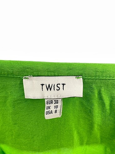 38 Beden yeşil Renk Twist Uzun Elbise %70 İndirimli.