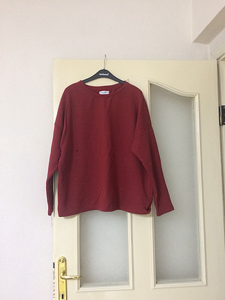 l Beden Kırmızı sweatshirt