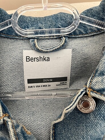 s Beden Bershka mavi kot ceket