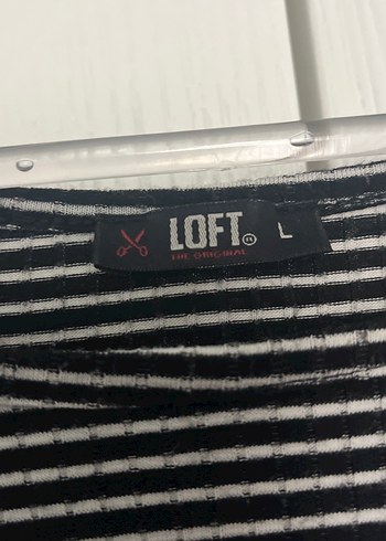 Çizgili Uzun Kollu Kadın Bluz - Görsel 2