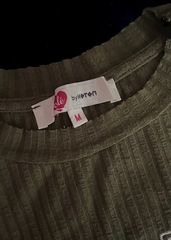 Haki Kısa Kollu Tişört - Görsel 2