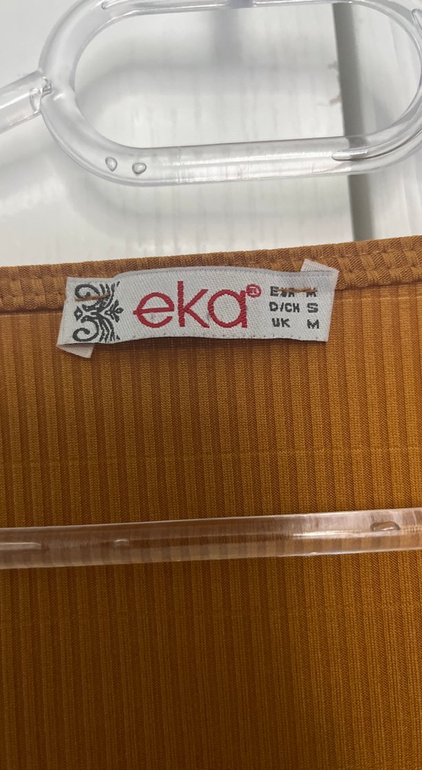 Düğmeli Bej Kadın Uzun Kollu Tişört - Görsel 2