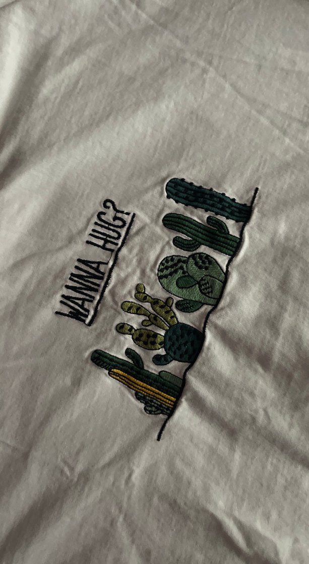 Baskılı Beyaz Tişört Kısa Kollu - Görsel 2