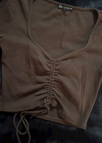 Kahverengi Kadın Bluz - Görsel 2