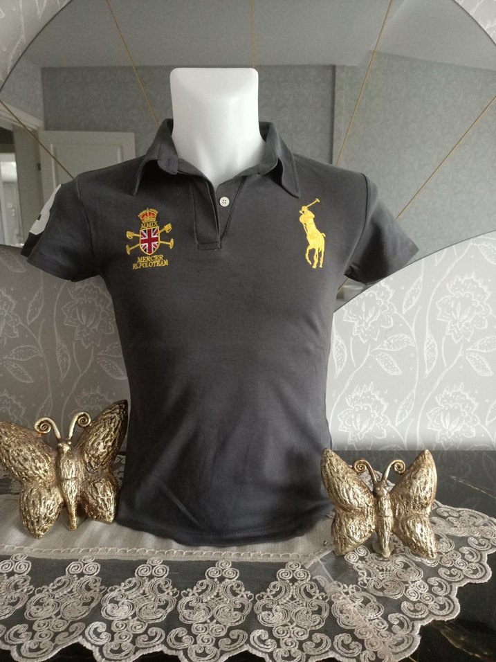 Klasik Kesim Gri Polo Tişört - Görsel 4