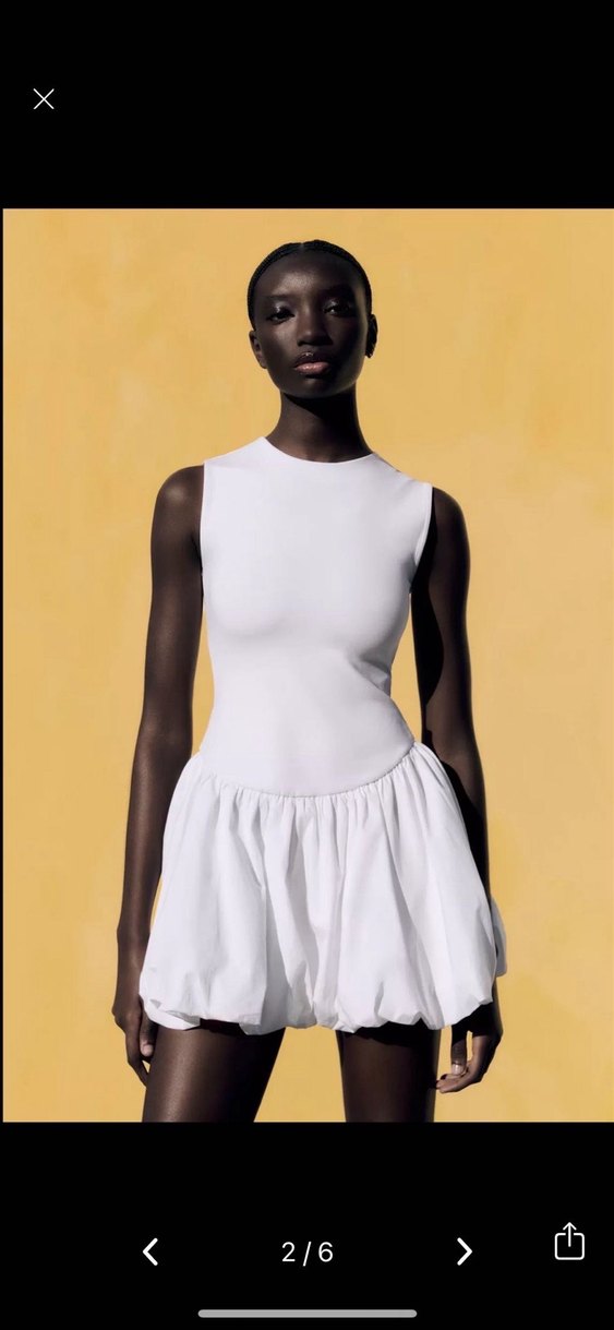 zara balon elbise - Görsel 2