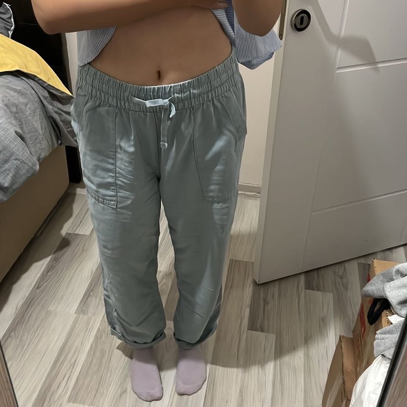 stradivarius keten Pantolon - Görsel 3