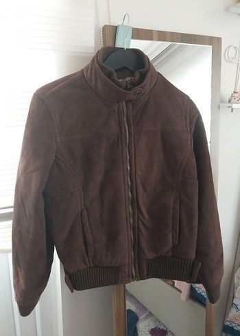 Vintage Kahverengi Süet Ceket - Görsel 2