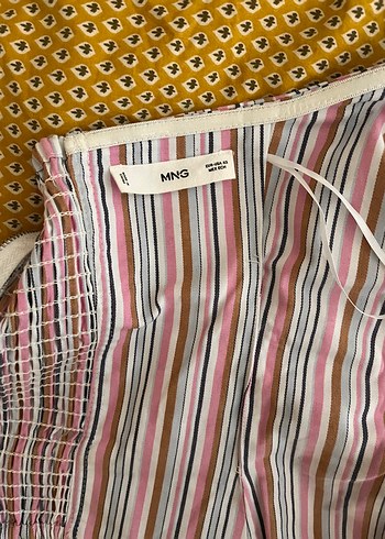 Çizgili Straplez Midi Büstiyer - Görsel 3