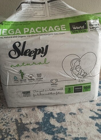 Sleepy bebek bezi 3 numara 167 adet