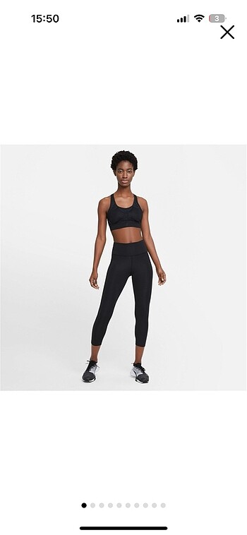 Nike nike dri fit siyah tayt