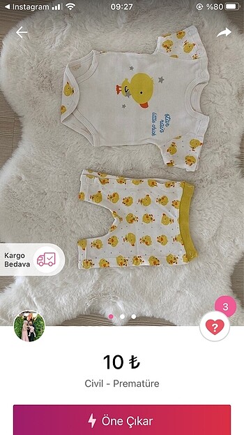 Bebek takım 4 adet