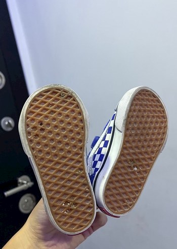 21 Beden mavi Renk Erkek Çocuk Kot Kumaşlı Kareli Spor Ayakkabı