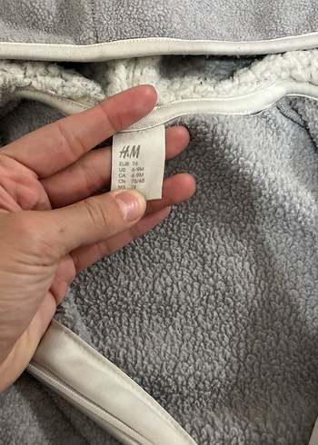 Gri Fermuarlı Bebek Tulumu - Görsel 3