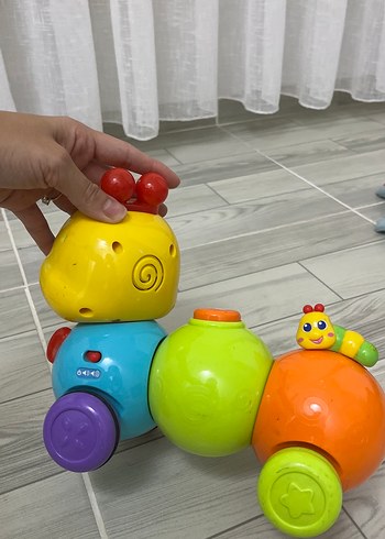 Beden Renkli Çek-Bırak Tırtıl Eğitici Oyuncak