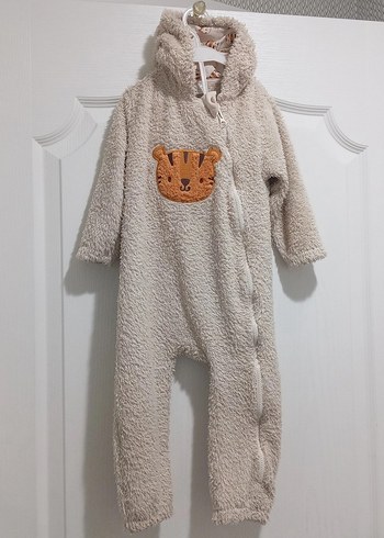 Kapüşonlu Erkek Bebek Tulumu