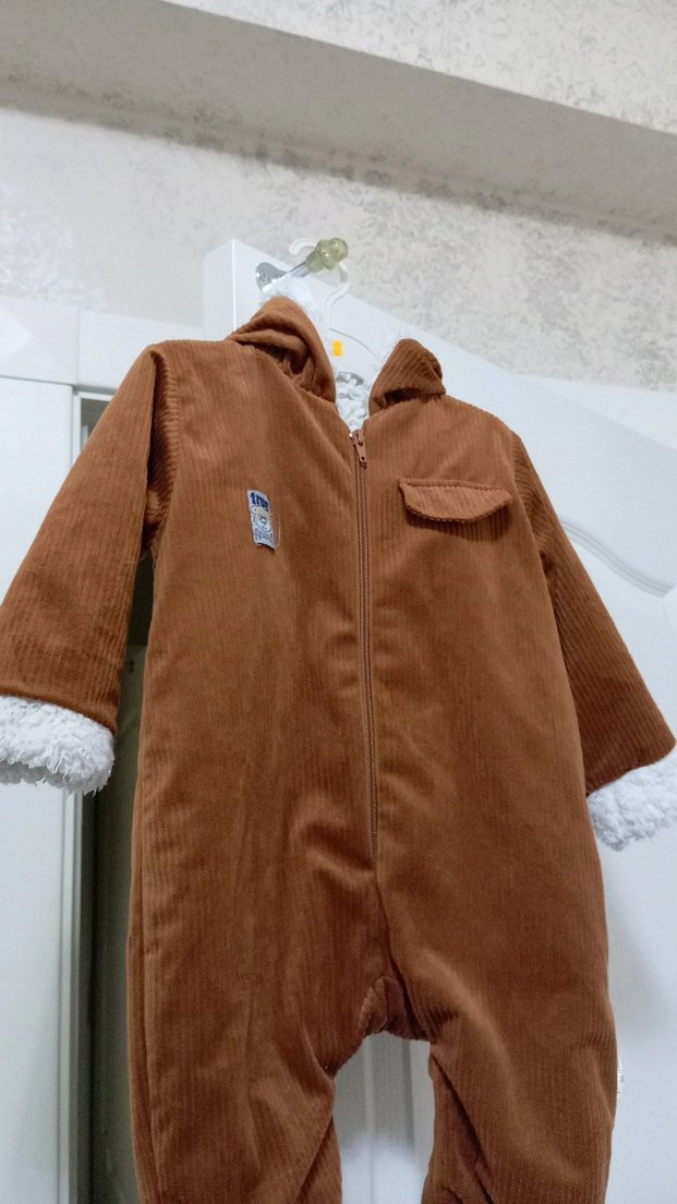 Kahverengi içi Kürklü Tulum - Görsel 4