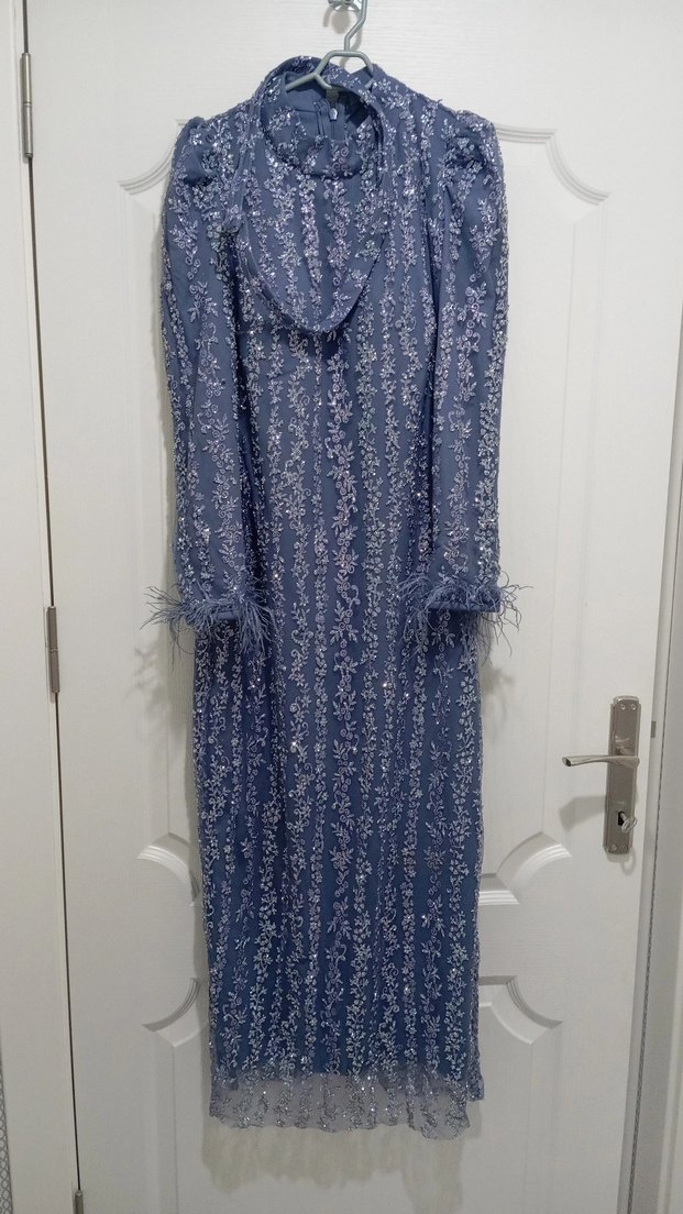 40-42 beden tesettür abiye - Görsel 3