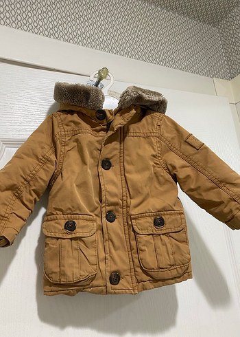 LCW Kahverengi Kürklü Erkek bebek Mont - Görsel 2