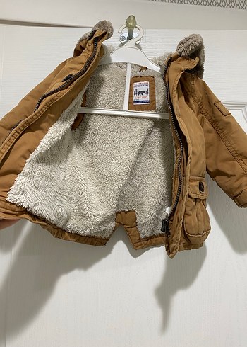 LCW Kahverengi Kürklü Erkek bebek Mont - Görsel 4