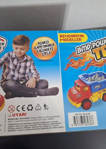 Renkli Oyuncak Damperli Kamyon