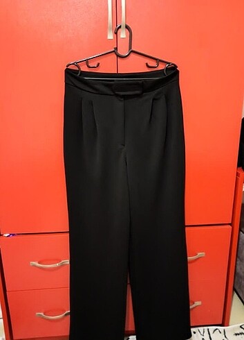 Trendyol & Milla Trendyolmilla siyah palazzo kumaş pantolon