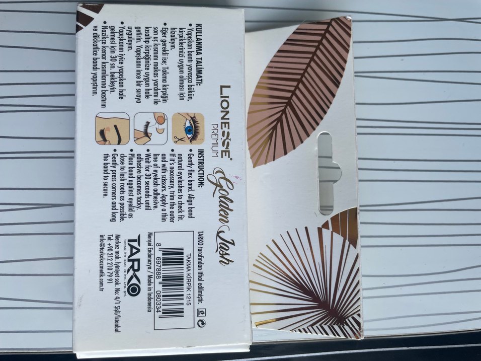 Lionesse Golden Lash Parlak Bej Takma Kirpik - Görsel 5