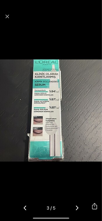  Beden Loreal kırpık serumu