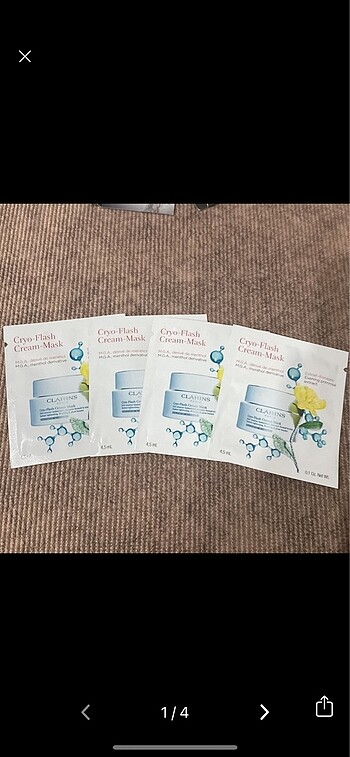 Clarins mentol cilt bakım maskesi - Görsel 2